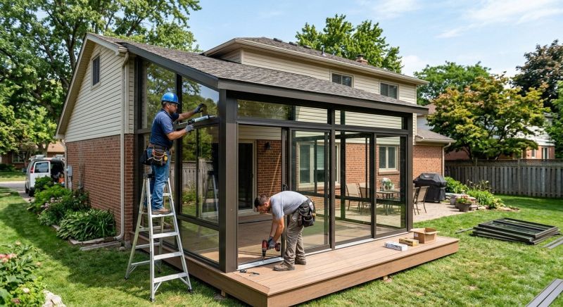 Three Season Room Installation in Asheville, NC