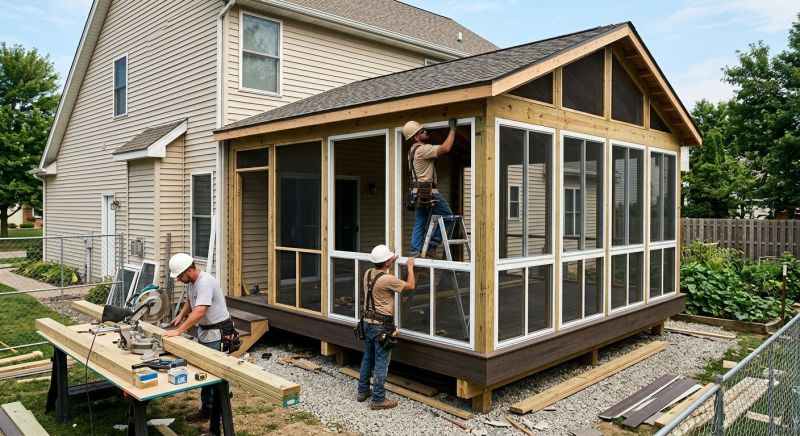 Deck Enclosure Construction in Austin, TX