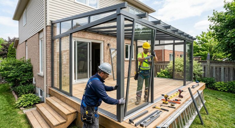 Deck Enclosure Installation in Dallas, TX