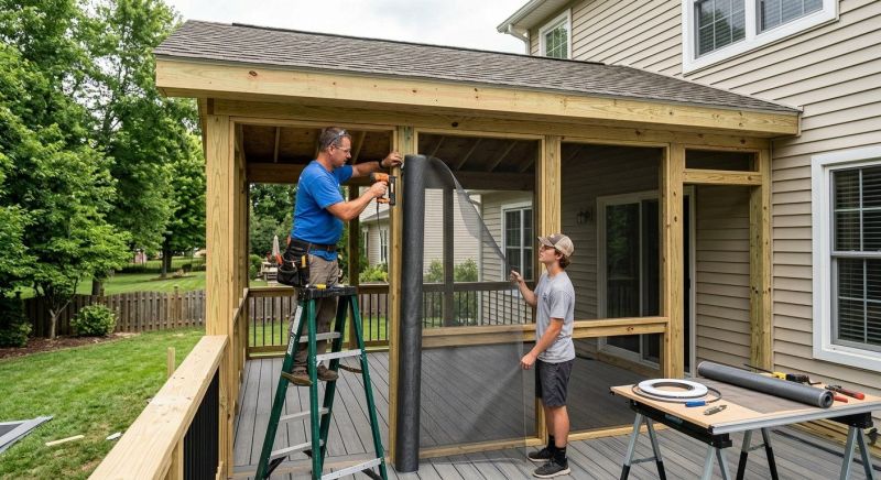 Enclosed Porch Installation in Longmont, CO