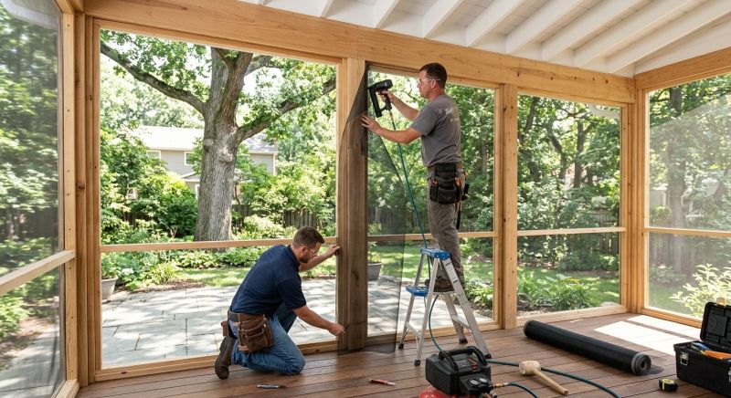 Enclosed Porch Installation in Dallas, TX