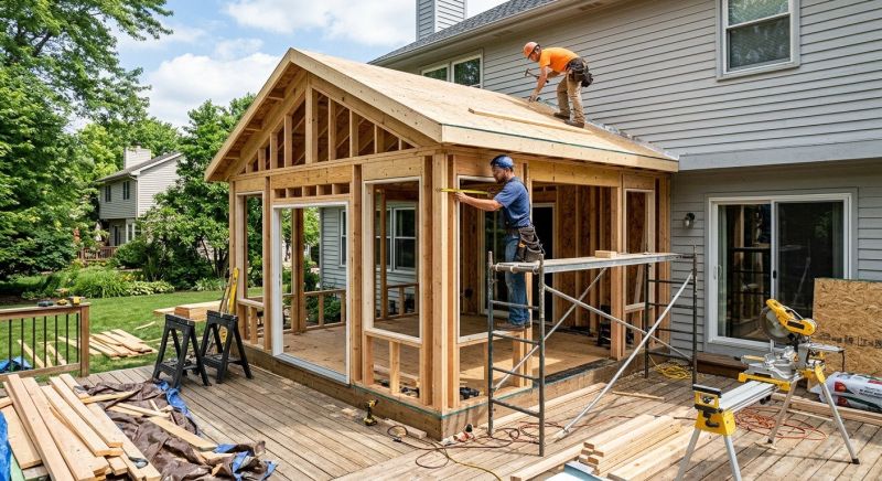Sunroom Addition Construction in Knoxville, TN