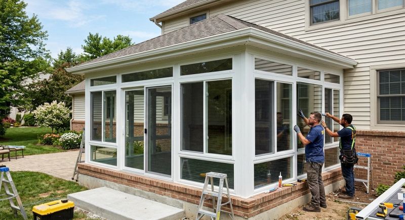 Sunroom Addition Construction in Asheville, NC