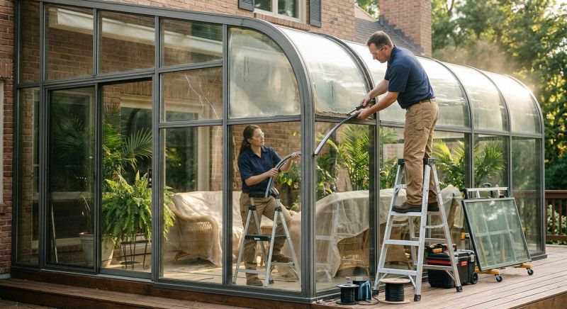 Sunroom Glass Repair in Asheville, NC